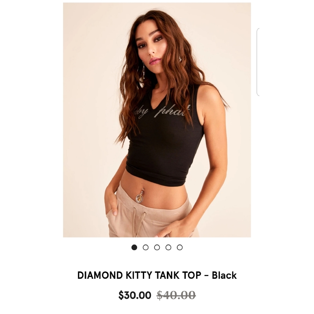 Baby Phat diamond kitty Tank Top